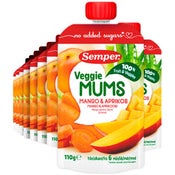 Semper Veggiemums mango- ja aprikoosisose 6kk 110g
