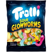 Trolli Sour Glowworms viinikumimakeinen 100g
