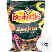 Harlekijntjes Zachte lakritsi-hedelmämakeinen 1kg