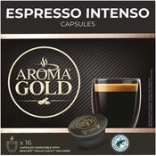 Aroma Gold Espresso Intenso kahvikapseli 16x8g