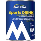 Maxim Sports Drink Fresh Lemon urheilujuomajauhe 480g