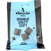 Pingvin Premium Double Salty Soft lakritsi 90g