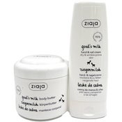 Ziaja Goat's Milk vartalovoi 200ml + käsivoide 80ml