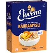 Elovena Ananas, papaija & mango täysjyväkauramysli 550g