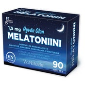 Via Naturale Hyvän Olon Melatoniini 1,5mg ravintolisä 90tabl/33g