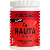 Makrobios Vahva Rauta 100mg+ C-vitamiini ravintolisä 60tabl/30g