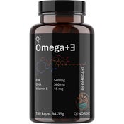 Qi Nordic Omega+Ǝ kalaöljy- ja E-vitamiini ravintolisä 150tabl/94,35g