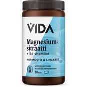 Vida Magnesiumsitraatti + B6-vitamiini ravintolisä 90kaps/50g