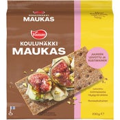 Vaasan Koulunäkki Maukas täysjyväruisnäkkileipä 230g