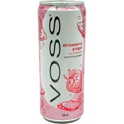 Voss Strawberry & Ginger maustettu hiilihapotettu vesi 330ml