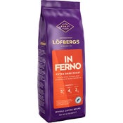 Löfbergs Inferno Extra Dark Roast papukahvi 400g