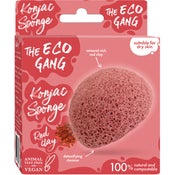 The Eco Gang Konjac Sponge Red Clay ihonpuhdistussieni