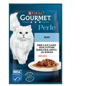 Purina Gourmet Perle DUO lohta ja siikaa kastikkeessa kissanruoka 85g