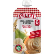 Piltti Hedelmäinen Puuro Päärynä-Banaani lasten valmispuuro 6kk 110g