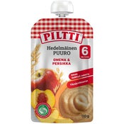 Piltti Hedelmäinen Puuro Omena & Persikka lasten valmispuuro 6kk 110g