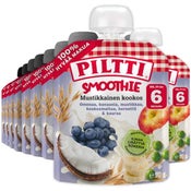 Piltti Smoothie Mustikkainen kookos annospussi 6kk 90g