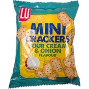 LU Mini Crackers Sour Cream & Onion suolakeksi 77,5g