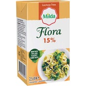 Flora by Milda Ruoka 15% laktoositon ruoanlaittotuote 2,5dl