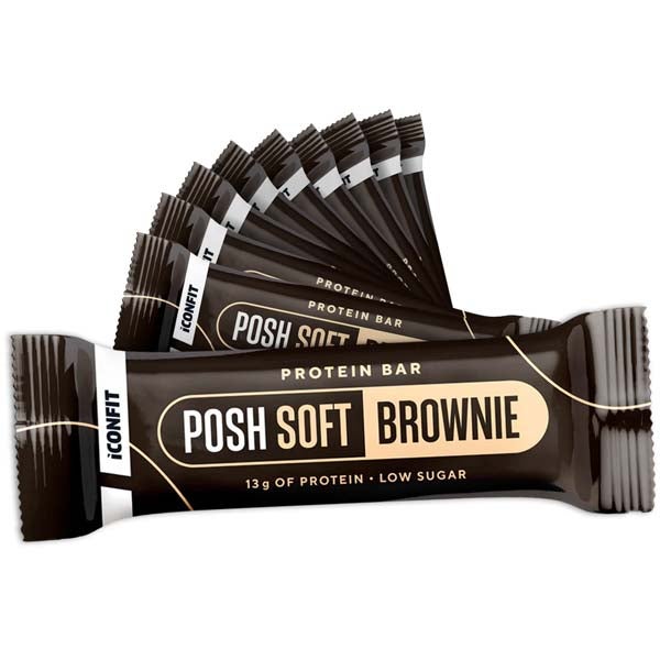 18kpl ICONFIT Posh Soft Brownie proteiinipatukka 40g