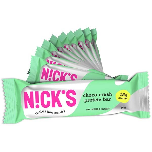 12kpl Nick's Choco Crush proteiinipatukka 50g