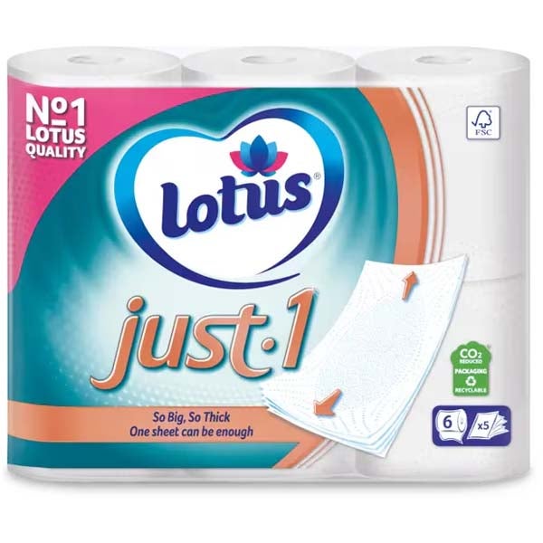 Lotus Just1 wc-paperi 6rll