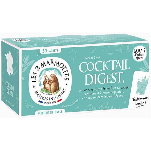 Les 2 Marmottes Cocktail Digest yrttihauduke 30ps/55g