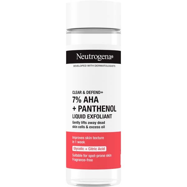 Neutrogena Clear & Defend+ Liquid Exfoliant kuoriva kasvovesi 125ml