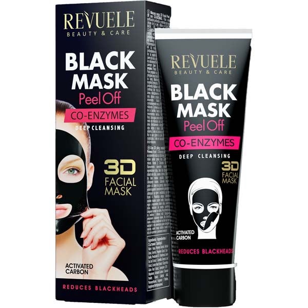 Revuele Musta Koentsyymi peel-off kasvonaamio 80ml