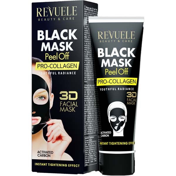 Revuele Musta Kollageeni peel-off kasvonaamio 80ml