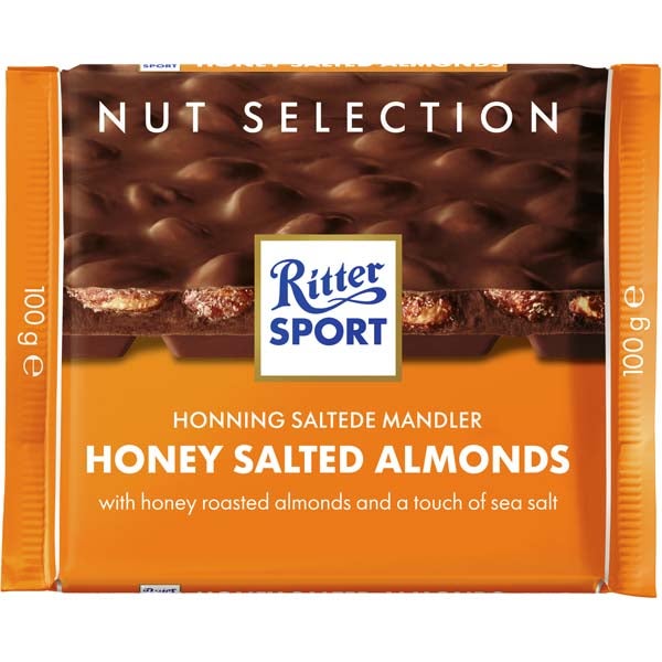 Ritter Sport Honey Salt Almonds suklaalevy 100g