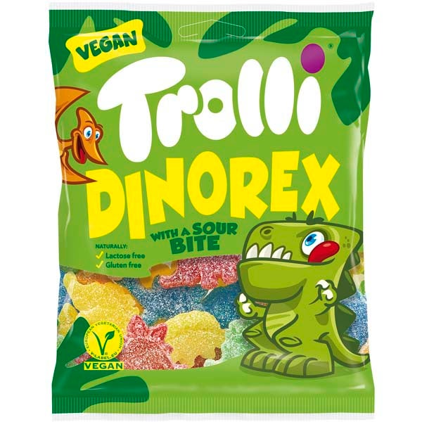 Trolli Dino Rex kirpeä makeissekoitus 100g
