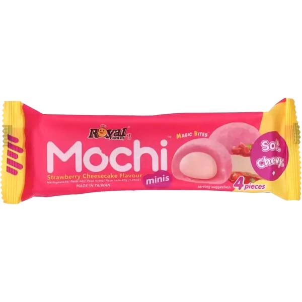 Royal Family Mochi Mini Strawberry Cheesecake riisimakeinen 40g