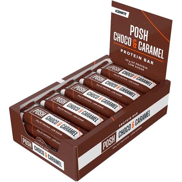 15kpl ICONFIT Posh Choco&Caramel proteiinipatukka 55g