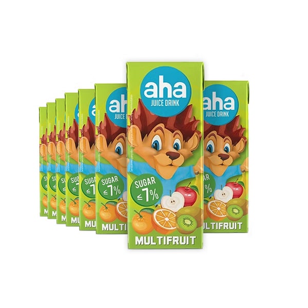 27kpl AHA Juice Drink monihedelmä mehujuoma 200ml