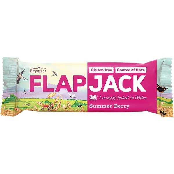 Brynmor Flapjack Summer Berry välipalapatukka 80g