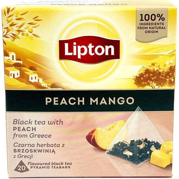 Lipton Black Peach Mango pyramidi musta tee 20ps