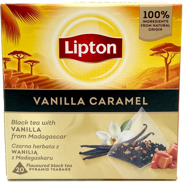 Lipton Vanilla Caramel pyramidi musta tee 20ps