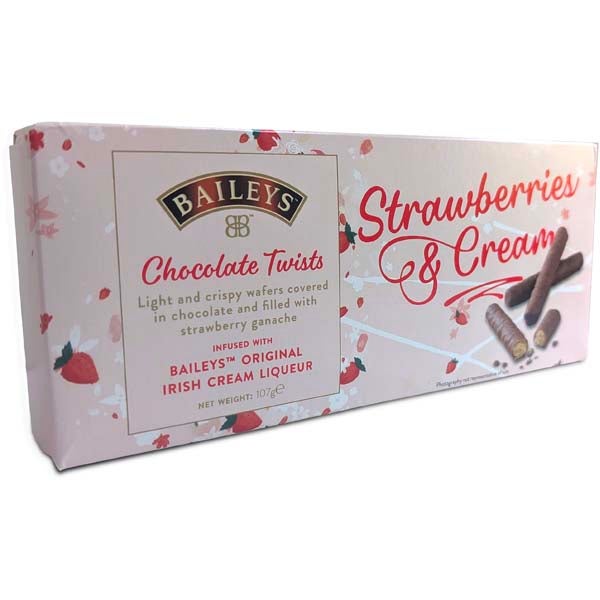 Baileys Strawberries & Cream Chocolate Twists suklaavohveli 107g