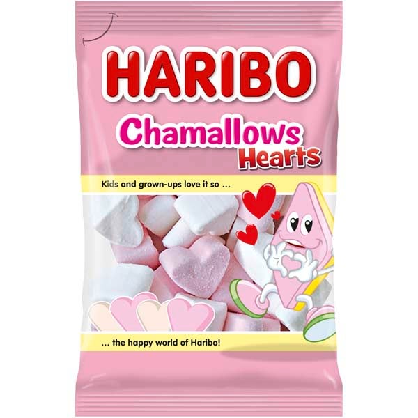 Haribo Chamallows Hearts vaahtokarkki 175g