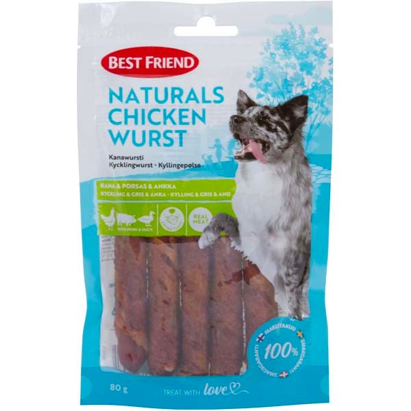 Best Friend Naturals kanawursti koiranherkku 80g