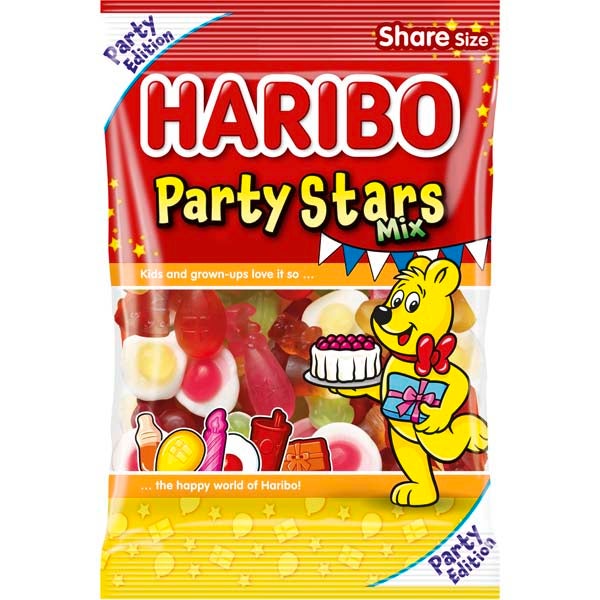 Haribo Party Stars Mix makeissekoitus 375g