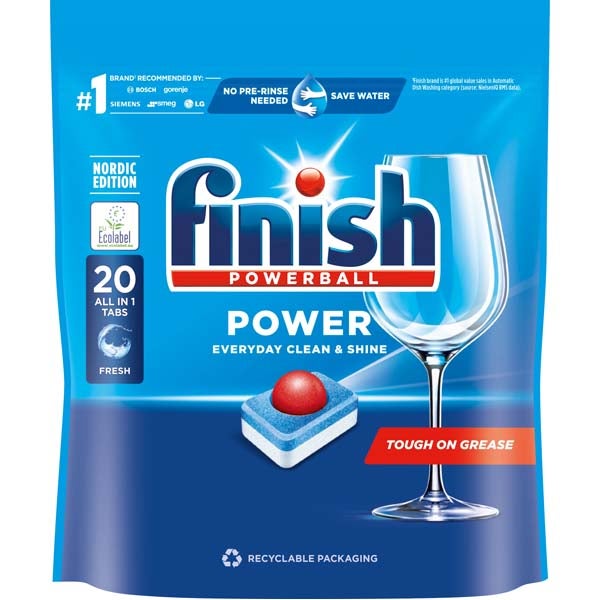 20kpl - Finish Power All in 1 konetiskitabletti
