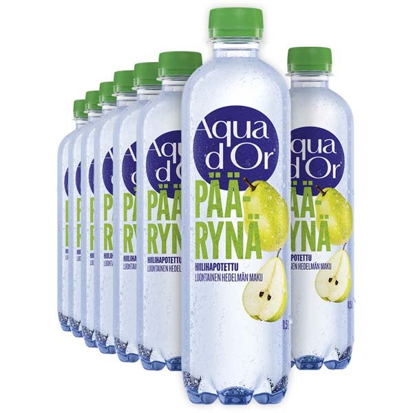 12kpl Aqua d'Or Sparkling Päärynä kivennäisvesi 500ml