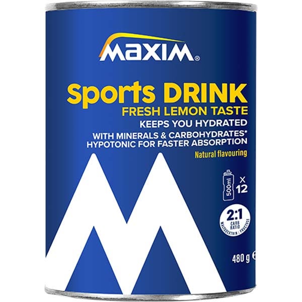 Maxim Sports Drink Fresh Lemon urheilujuomajauhe 480g