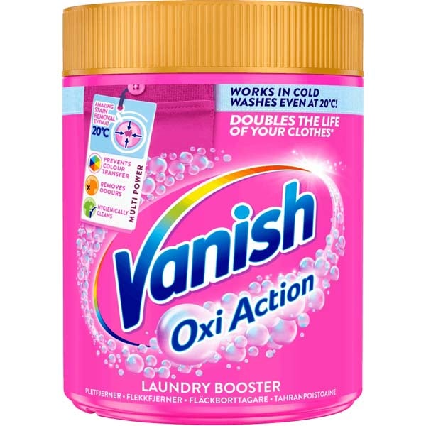 Vanish Pink pyykinpesutehoste ja tahranpoistojauhe 720g