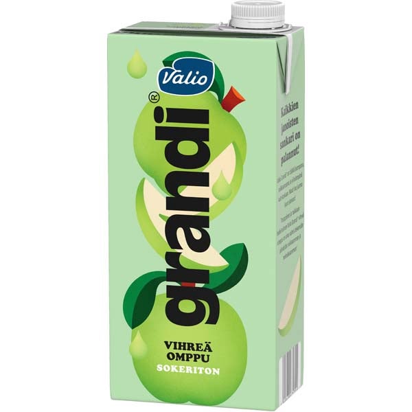 Valio Grandi vihreä omppu sokeriton mehujuoma 1l