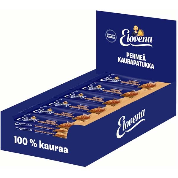 15kpl Elovena Korvapuusti pehmeä kaurapatukka 30g