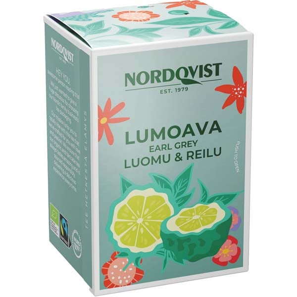 Nordqvist Lumoava Earl Grey tee luomu 20x1,75g
