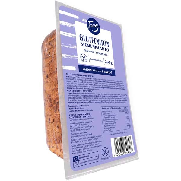 Fazer Siemenpaahto gluteeniton 300g