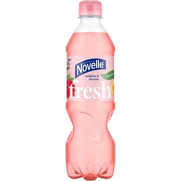 Hartwall Novelle Fresh Vadelma-Sitruuna kivennäisvesi 500ml